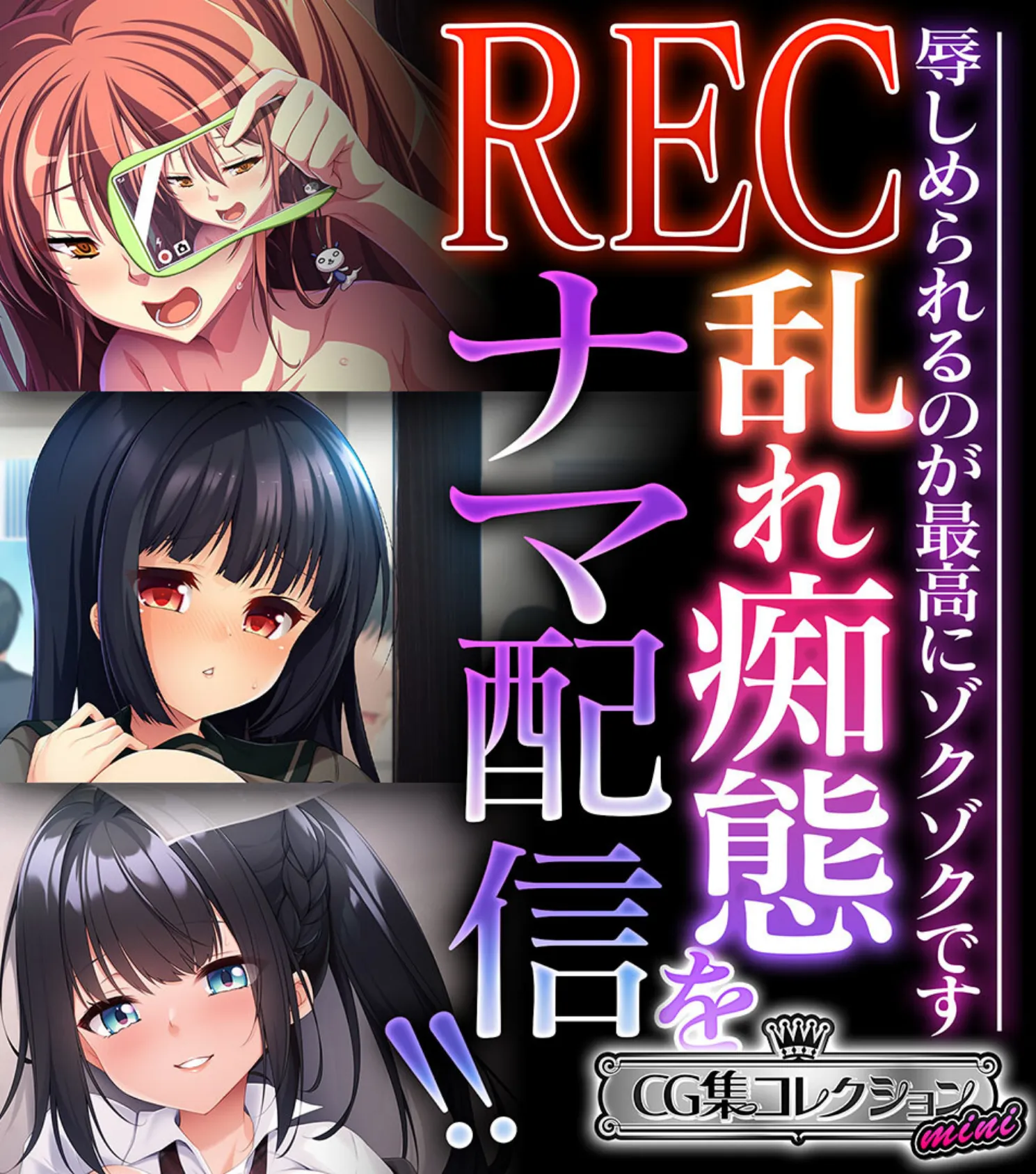 REC 乱れ痴態をナマ配信！！ 〜辱しめられるのが最高にゾクゾクです〜【CG集コレクション ミニ】 1ページ